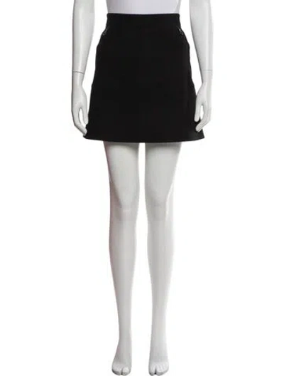 Pre-owned Marc Jacobs Cashmere Mini Skirt In Black