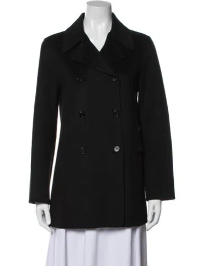 Pre-owned Marc Jacobs Cashmere Peacoat In Black