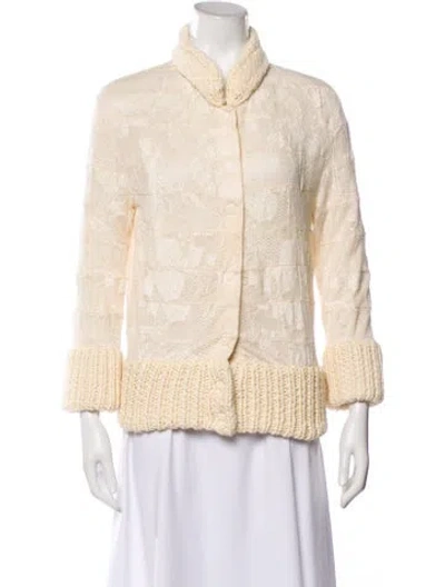 Pre-owned Marc Jacobs Cashmere Printed Jacket In Neutral