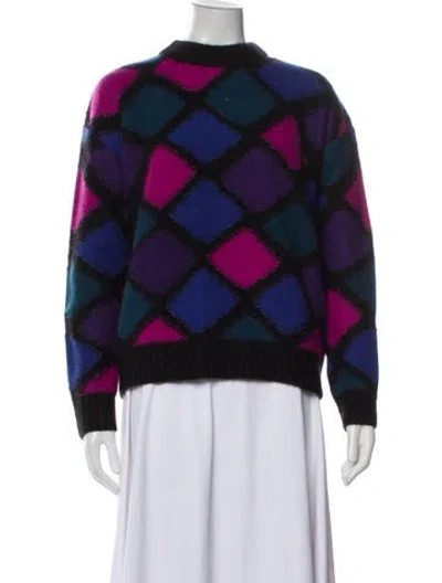 Pre-owned Marc Jacobs Cashmere Printed Sweater In Black