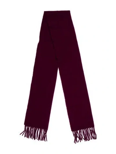 Pre-owned Marc Jacobs Cashmere Scarf In Burgundy