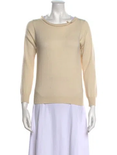 Pre-owned Marc Jacobs Cashmere Scoop Neck Sweater In Neutral