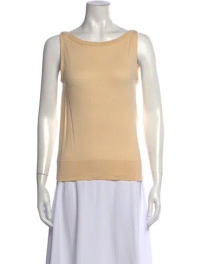 Pre-owned Marc Jacobs Cashmere Scoop Neck Top In Neutrals