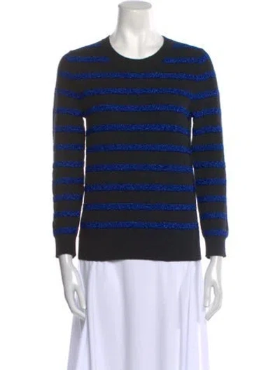 Pre-owned Marc Jacobs Cashmere Striped Sweater In Black