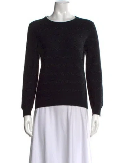 Pre-owned Marc Jacobs Cashmere Striped Sweater In Black