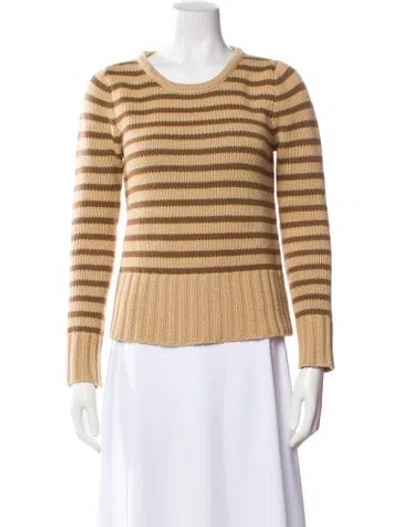 Pre-owned Marc Jacobs Cashmere Striped Sweater In Neutral
