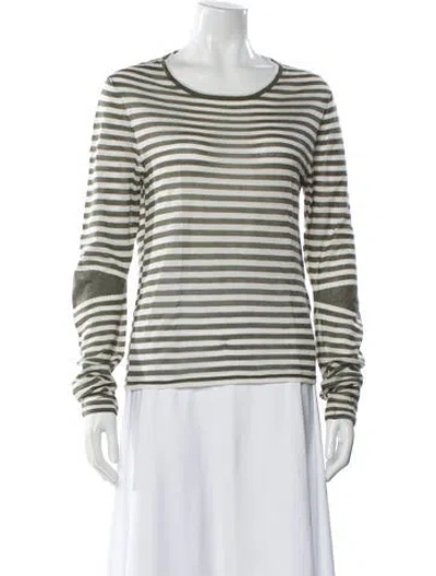 Pre-owned Marc Jacobs Cashmere Striped T-shirt In Green