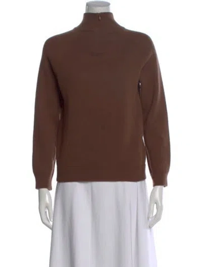 Pre-owned Marc Jacobs Cashmere Turtleneck Sweater In Brown