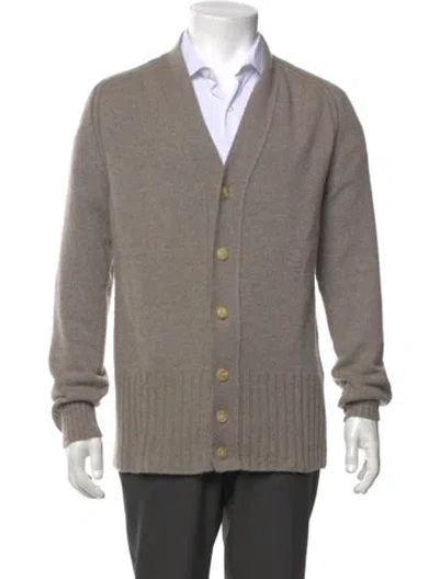 Pre-owned Marc Jacobs Cashmere V-neck Cardigan In Gray