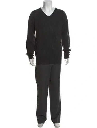Pre-owned Marc Jacobs Cashmere V-neck Pullover W/ Tags In Brown