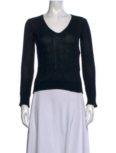 Pre-owned Marc Jacobs Cashmere V-neck Sweater In Black
