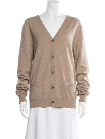 Pre-owned Marc Jacobs Cashmere V-neck Sweater In Neutral