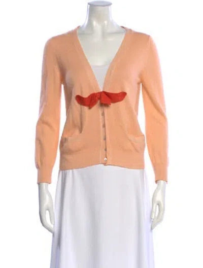 Pre-owned Marc Jacobs Cashmere V-neck Sweater In Pink