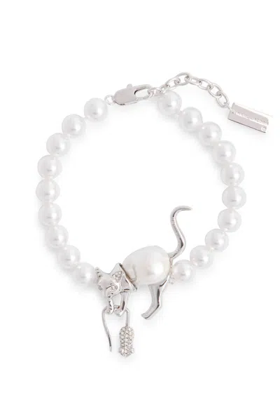 Marc Jacobs Cat And Mouse Silver-plated Bracelet In Metallic