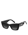 Marc Jacobs Cat Eye Sunglasses, 52mm In Black