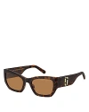 Marc Jacobs 723 Tortoiseshell-effect Cat-eye Sunglasses In Havana/ Brown