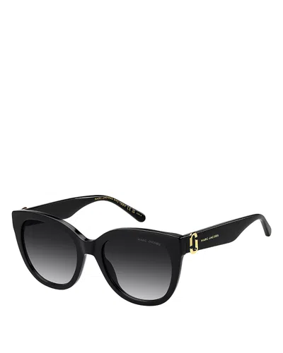 Marc Jacobs Cat Eye Sunglasses, 54mm In Black