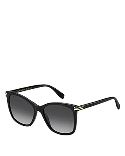 Marc Jacobs Cat Eye Sunglasses, 54mm In Black/gray Gradient