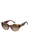 Marc Jacobs 54mm Cat Eye Sunglasses In Brown