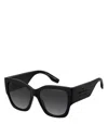 Marc Jacobs Cat Eye Sunglasses, 55mm In Black
