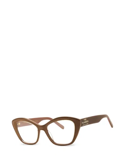 Marc Jacobs Cat-eye Glasses In Brown