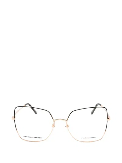 Marc Jacobs Cat-eye Glasses In Gold