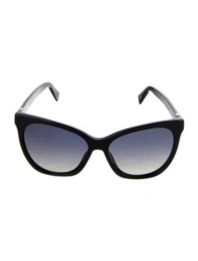 Pre-owned Marc Jacobs Cat-eye Gradient Sunglasses In Black