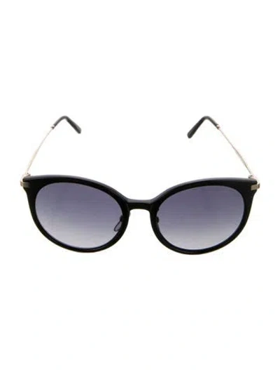 Pre-owned Marc Jacobs Cat-eye Gradient Sunglasses In Black