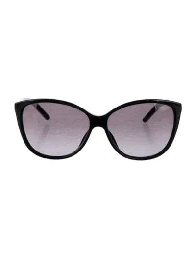 Pre-owned Marc Jacobs Cat-eye Gradient Sunglasses In Black