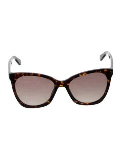 Pre-owned Marc Jacobs Cat-eye Gradient Sunglasses In Black
