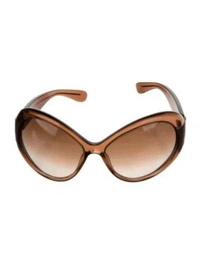 Pre-owned Marc Jacobs Cat-eye Gradient Sunglasses In Brown