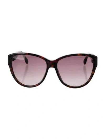 Pre-owned Marc Jacobs Cat-eye Gradient Sunglasses In Brown