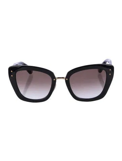 Pre-owned Marc Jacobs Cat-eye Gradient Sunglasses In Gray