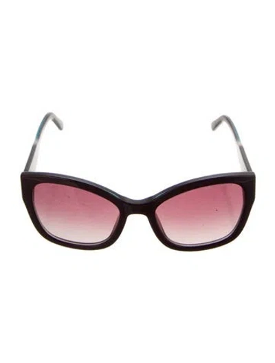 Pre-owned Marc Jacobs Cat-eye Gradient Sunglasses In Purple