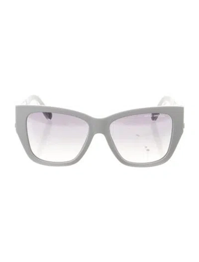Pre-owned Marc Jacobs Cat-eye Gradient Sunglasses In White
