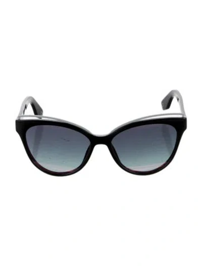 Pre-owned Marc Jacobs Cat-eye Tinted Sunglasses In Black