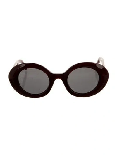 Pre-owned Marc Jacobs Cat-eye Tinted Sunglasses In Burgundy