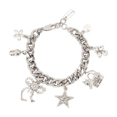 Marc Jacobs Cats Out Of The Bag Bracelet In Silver