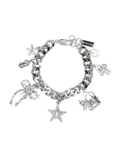 Marc Jacobs Cats Out Of The Bag Bracelet In Silver
