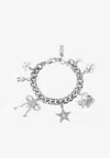 Marc Jacobs Cats Out Of The Bag Charm Chain Bracelet In Silver