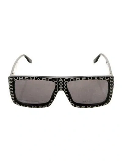 Pre-owned Marc Jacobs Cecilio Oversize Sunglasses In Black