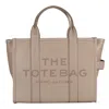 Marc Jacobs The Leather Medium Tote In Grey