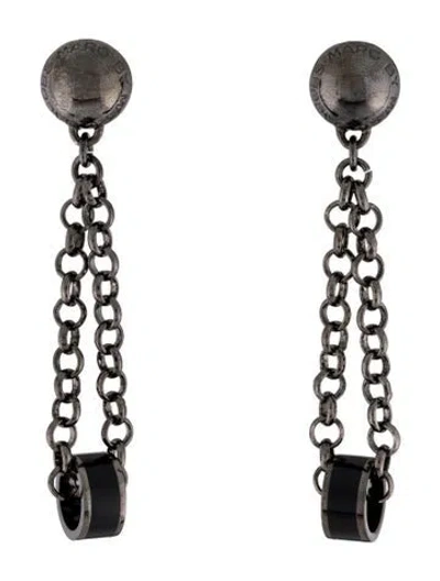 Pre-owned Marc Jacobs Chain Drop Earrings In Multicolor