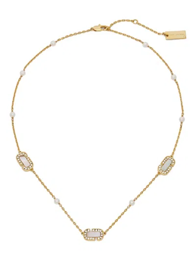 Marc Jacobs J Marc Luxe Mother-of-pearl Station Chain Necklace