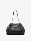 Marc Jacobs Structured Black Shoulder Bag With Drawstring Closure In Black