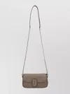 Marc Jacobs Chain Strap Pebbled Texture Shoulder Bag In Gray