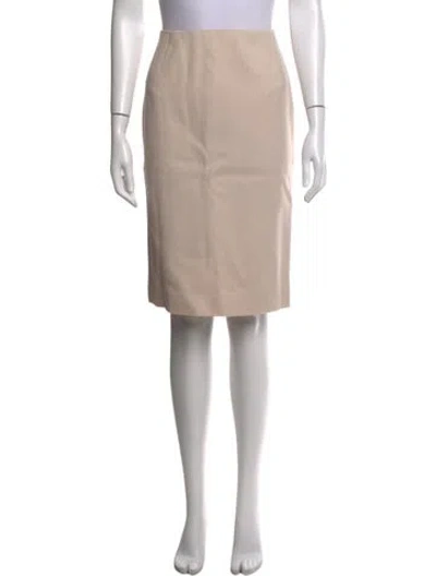 Pre-owned Marc Jacobs Chain-link Accents Midi Length Skirt In Neutrals