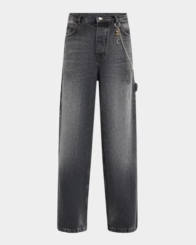 MARC JACOBS CHARM CHAIN OVERSIZED WIDE-LEG JEANS