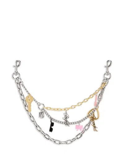 Marc Jacobs Charm Chain Strap In Metallic