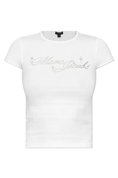 MARC JACOBS CHARM LOGO SHRUNKEN T-SHIRT